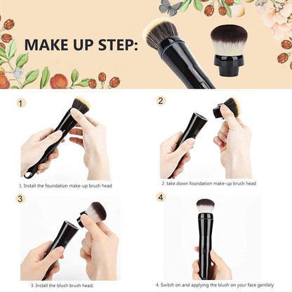 Popular Makeup Tools Portable Travel Cosmetic Electric Handle Makeup Brushes Blush Powder Foundation Single Makeup Brush