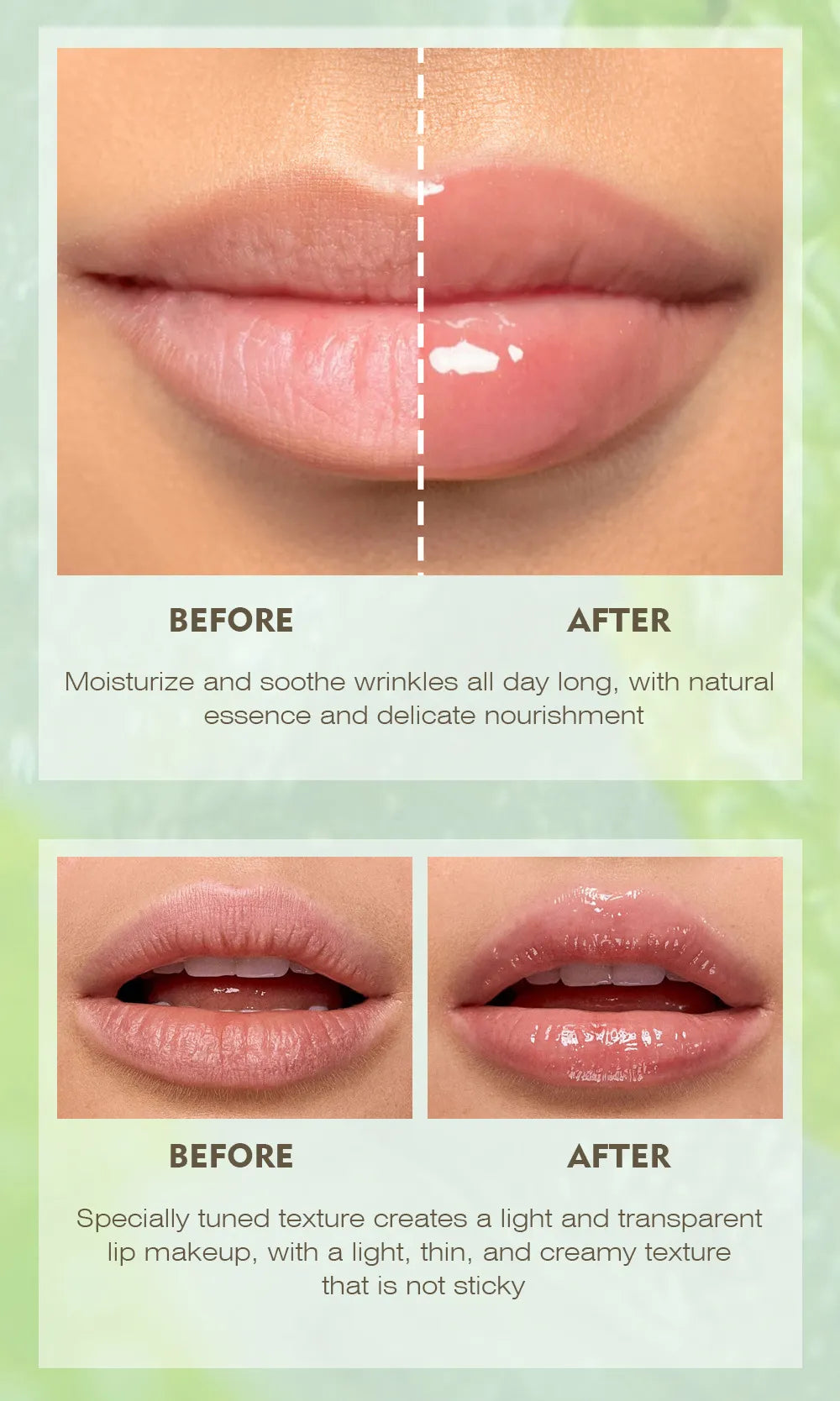 Long-lasting Water Locking Mint Cool And Transparent Lip Oil