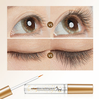 Gold Foil Plain Black Thick Natural Eyelash Growth Solution