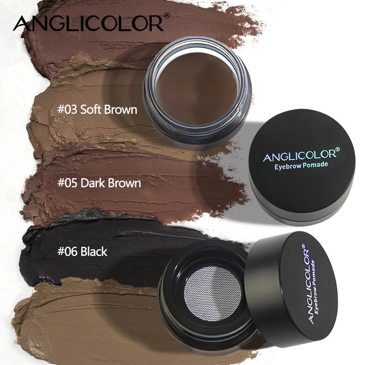 Waterproof And Sweatproof Eyebrow Pencil Long Lasting Eyebrow Cream Set With Brush And Card Wooden Eyebrow